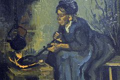 05 Peasant Woman Cooking by a Fireplace - Vincent van Gogh 1885 - New York Metropolitan Museum of Art.jpg